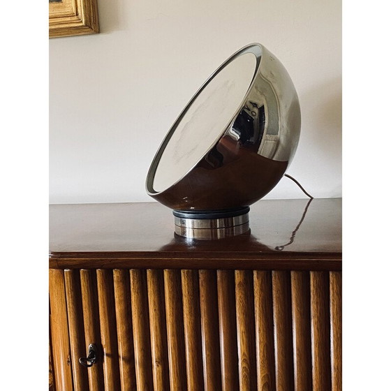 Image 1 of Vintage mirror spherical table Lamp, Italy 1970s