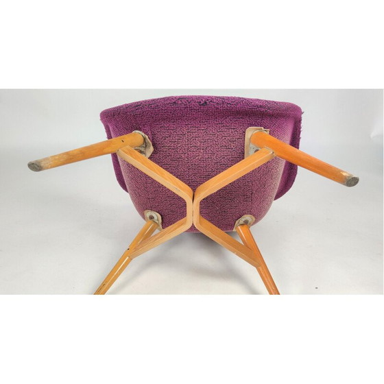 Image 1 of Pair of vintage shell armchairs by M. Navratil for Vertex, Czechoslovakia 1960