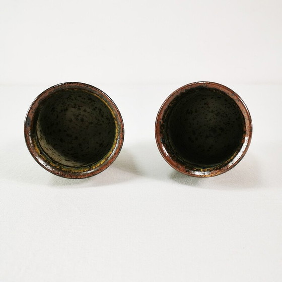 Image 1 of Pair of vintage ceramic cups for Bornholm, Denmark 1960