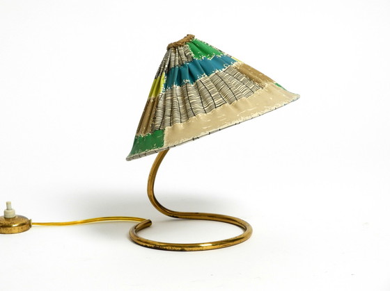 Image 1 of Beautiful And Rare Original Mid Century Modern Brass Table Lamp By Kalmar Austria