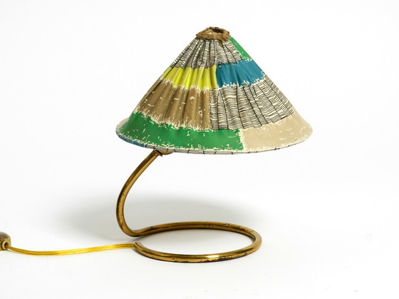 Image 1 of Beautiful And Rare Original Mid Century Modern Brass Table Lamp By Kalmar Austria