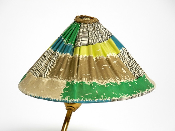 Image 1 of Beautiful And Rare Original Mid Century Modern Brass Table Lamp By Kalmar Austria