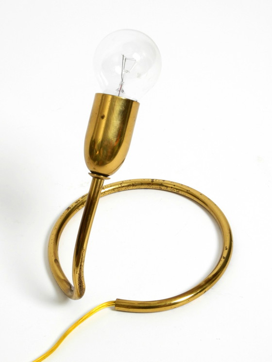 Image 1 of Beautiful And Rare Original Mid Century Modern Brass Table Lamp By Kalmar Austria