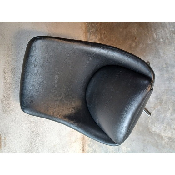 Image 1 of Vintage swivel chair in black, 1970s