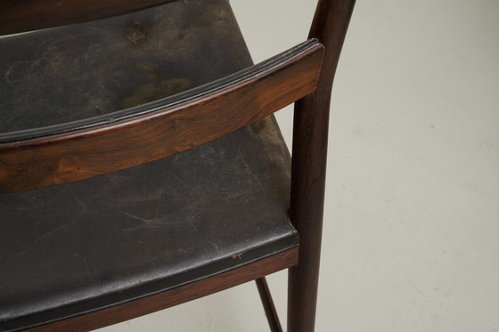 Image 1 of 6x dining chairs by Helge Vestergaard Jensen, manufactured by Peder Pedersen