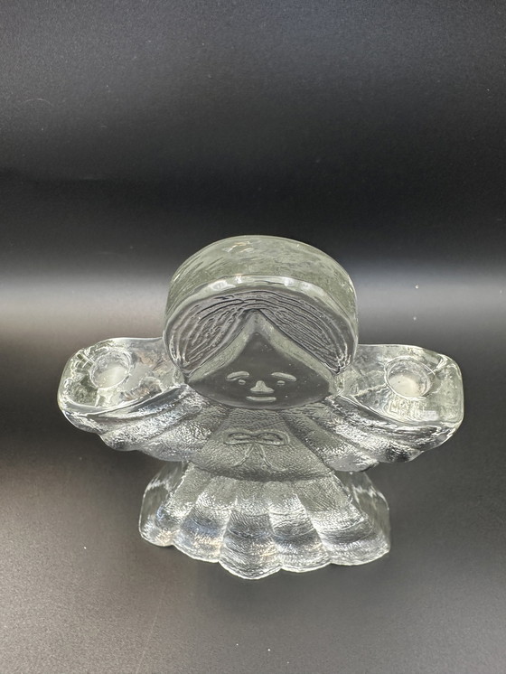 Image 1 of Cost Boda Glass Angel Candlestick For Christmas