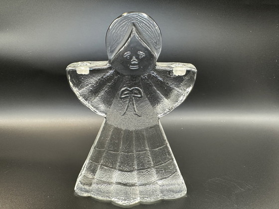 Image 1 of Cost Boda Glass Angel Candlestick For Christmas