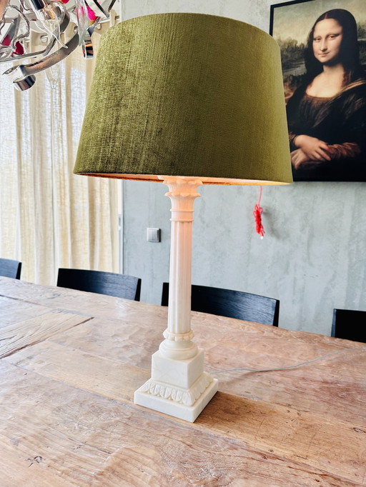 Baroque Baroque White Marble Table Lamp