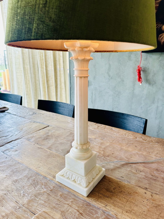 Image 1 of Baroque Baroque White Marble Table Lamp