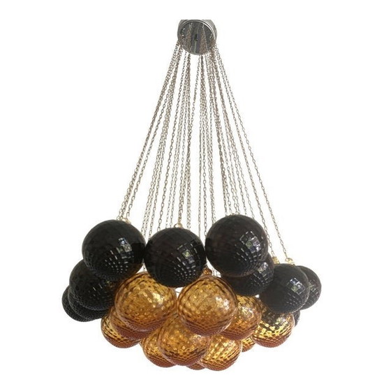 Image 1 of Murano Glass Sputnik Chandelier Mazzega Style