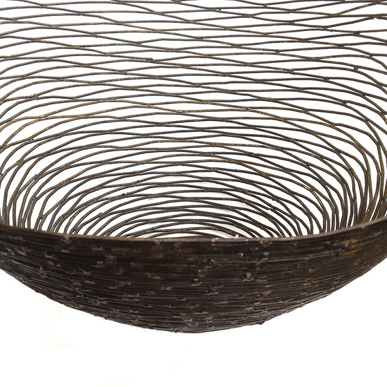 Image 1 of Large Sculptural Handwrought & Welded Metal Bowl, 1980s