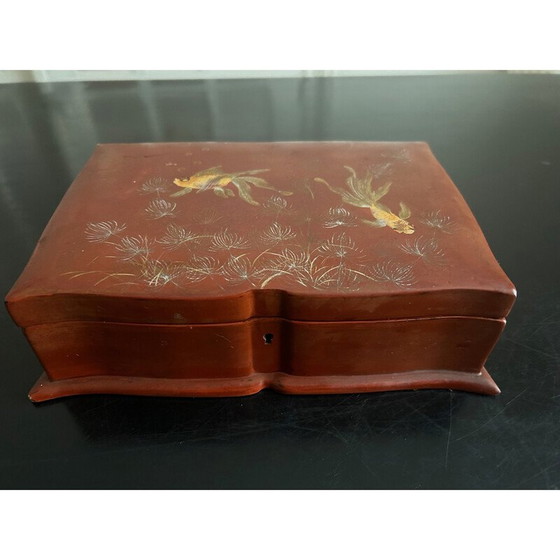 Image 1 of Vintage lacquer box by Nguyen Than Ley, 1950-1960