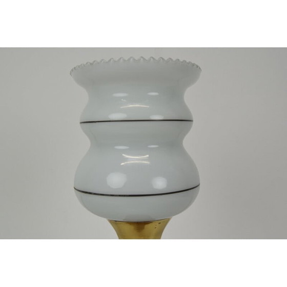 Image 1 of Lampada da tavolo in vetro vintage, Cecoslovacchia 1960