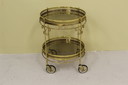 Vintage brass bar cart