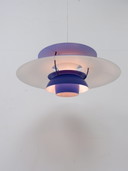 Lampe suspendue Louis Poulsen PH5 bleu
