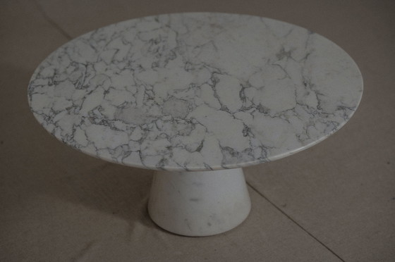 Image 1 of VIntage white marble coffee table