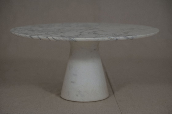 Image 1 of VIntage white marble coffee table