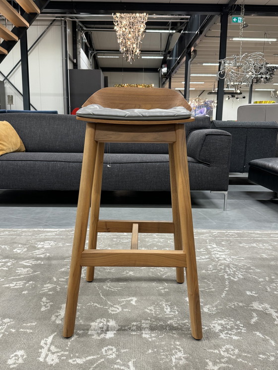 Image 1 of New Rolf Benz 650 Bar stool walnut wood Chair