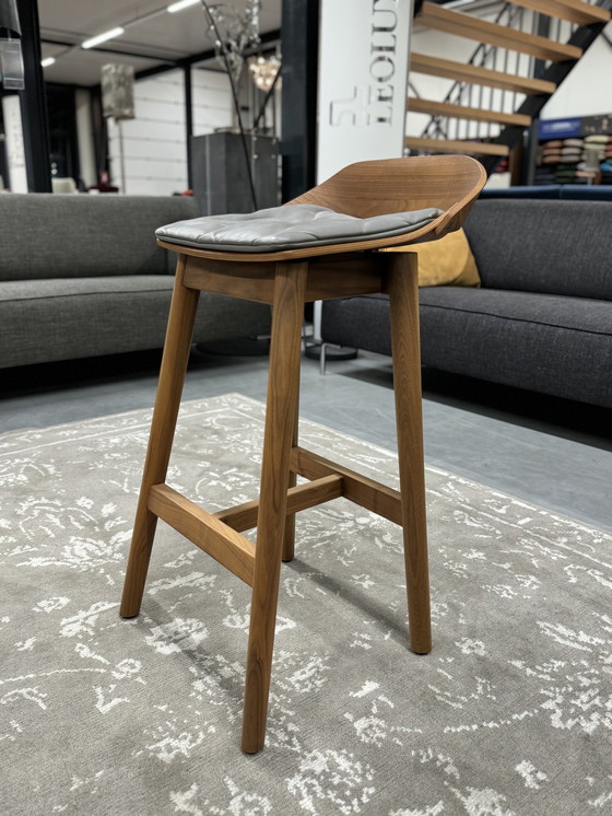 Image 1 of New Rolf Benz 650 Bar stool walnut wood Chair