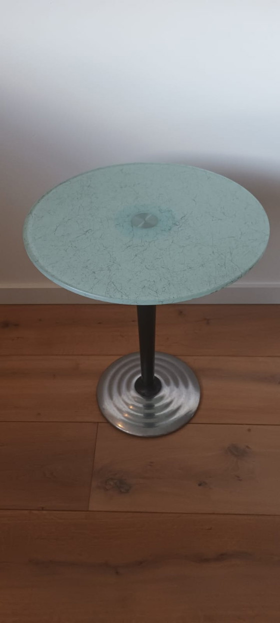 Image 1 of Leolux glass side table Melon by Siggi Fischer