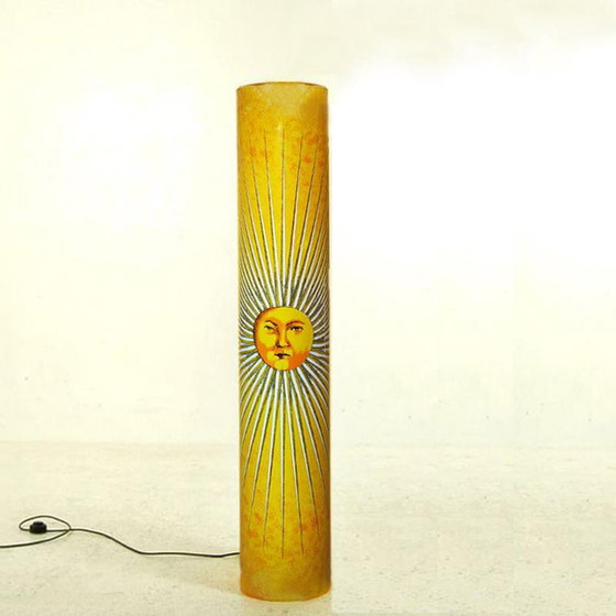 Image 1 of 1990 Magnifique lampadaire "Sun" de Piero Fornasetti pour Antonangeli