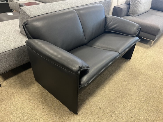 Image 1 of Leolux Bora Bora 2 seater sofa black leather