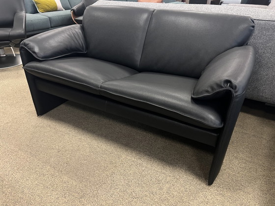 Image 1 of Leolux Bora Bora 2 seater sofa black leather