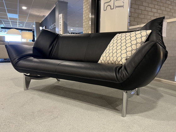 Image 1 of Leolux Tango 3 seater sofa black leather