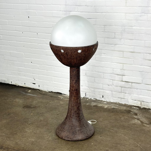 Vintage brutalist floor lamp by Doria Leuchten