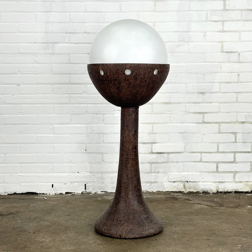 Vintage brutalist floor lamp by Doria Leuchten