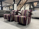2 Poltrona Leolux Scylla in tessuto Sedia di design