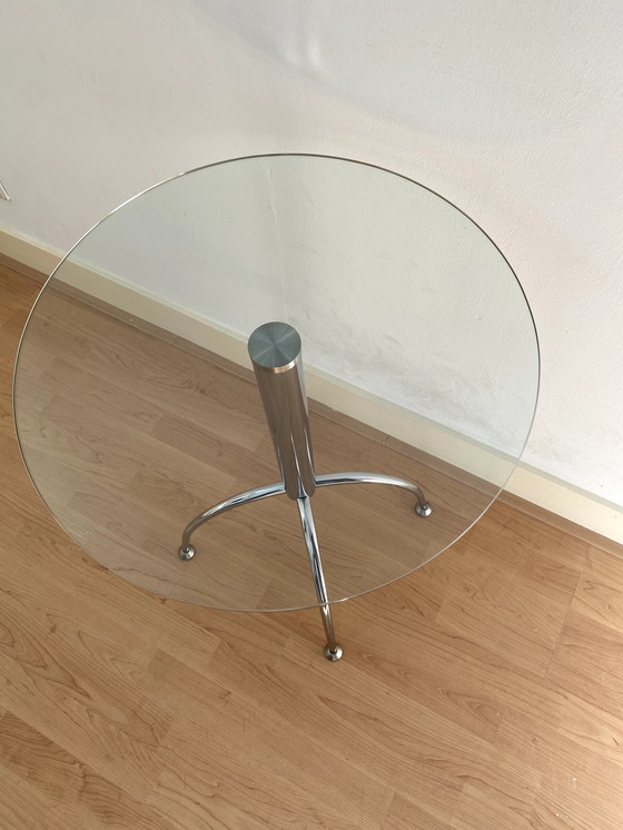 Image 1 of Vintage glass side table