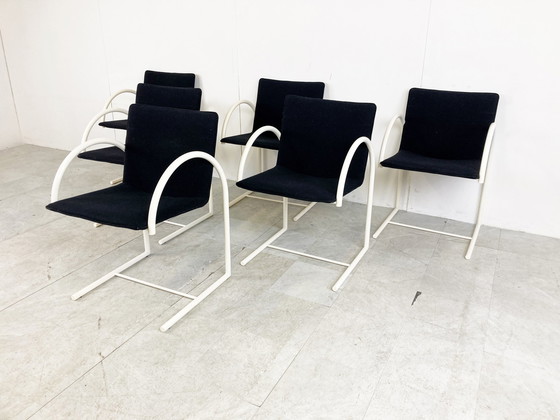 Image 1 of 6x Metaform Postmodern cirkel dining chairs