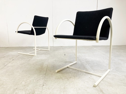 6x Metaform Postmodern cirkel dining chairs