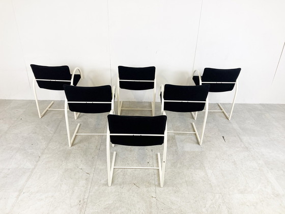 Image 1 of 6x Metaform Postmodern cirkel dining chairs