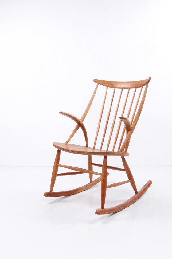 Image 1 of Illum Wrapso and Niels Eilersen rocking chair