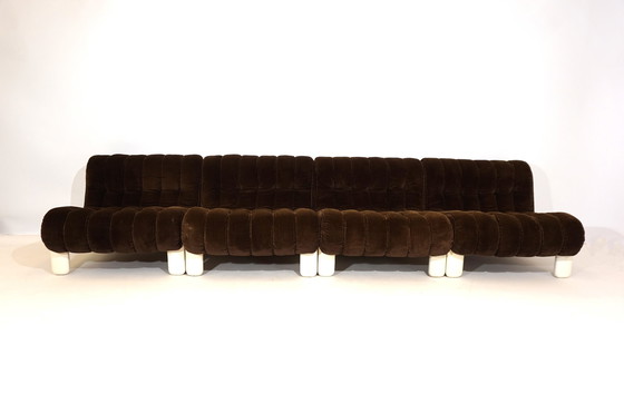 Image 1 of Cord modular sofa with 5 elements, 1970