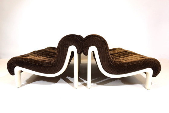 Image 1 of Cord modular sofa with 5 elements, 1970