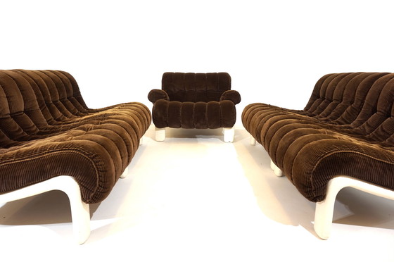 Image 1 of Cord modular sofa with 5 elements, 1970