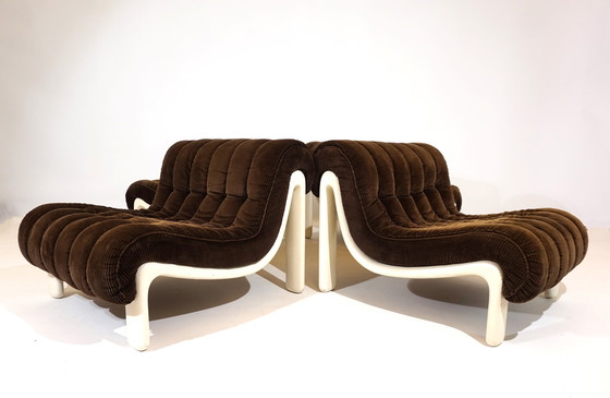 Image 1 of Cord modular sofa with 5 elements, 1970