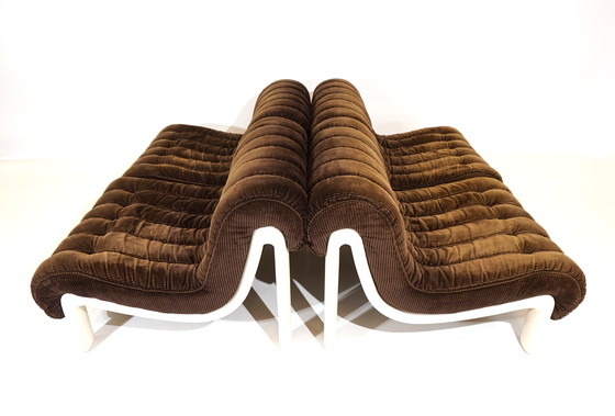 Image 1 of Cord modular sofa with 5 elements, 1970