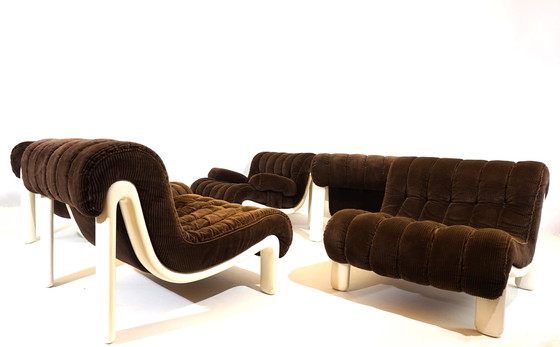 Image 1 of Cord modular sofa with 5 elements, 1970