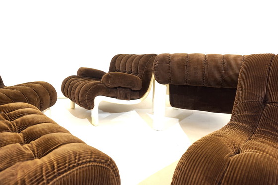 Image 1 of Cord modular sofa with 5 elements, 1970