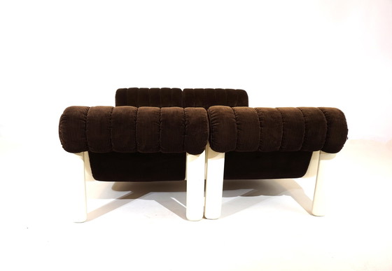 Image 1 of Cord modular sofa with 5 elements, 1970