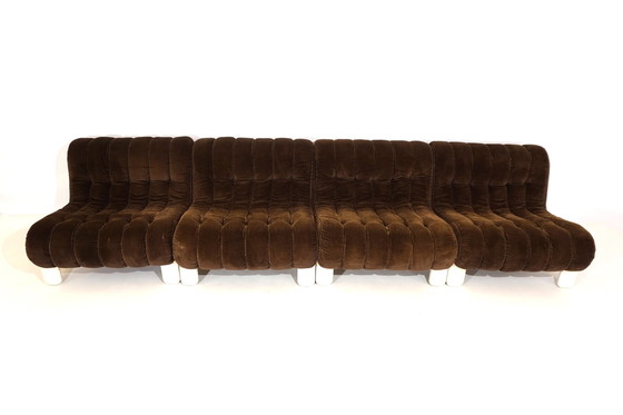 Image 1 of Cord modular sofa with 5 elements, 1970