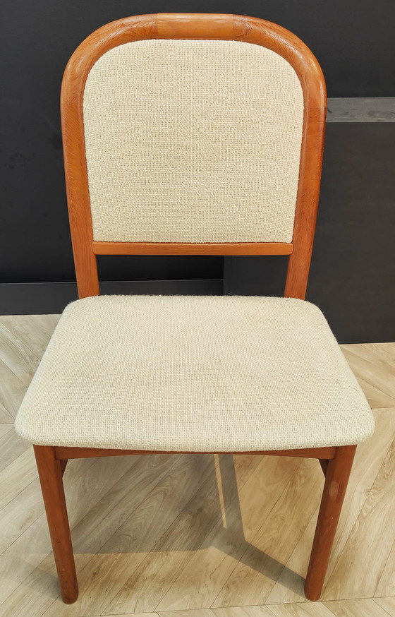 Image 1 of Quatre chaises de table de salle à manger Mid Century | Vintage - set de 4 chaises