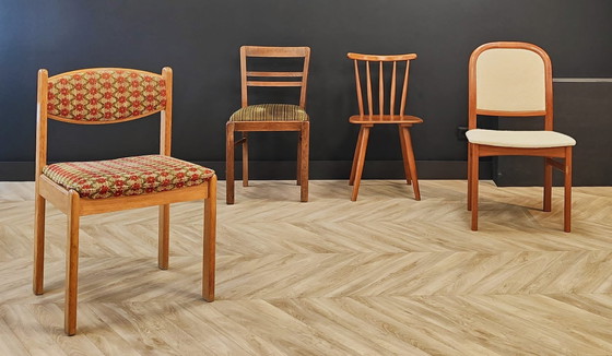 Image 1 of Quatre chaises de table de salle à manger Mid Century | Vintage - set de 4 chaises