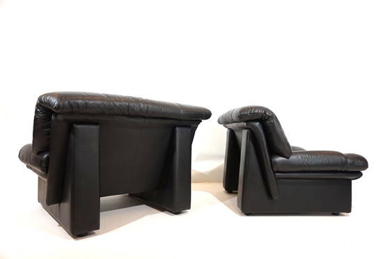 Image 1 of Nicoletti Salotti Ambassador leather armchair set of 2 for Avanti