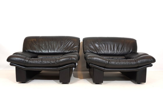 Image 1 of Nicoletti Salotti Ambassador leather armchair set of 2 for Avanti