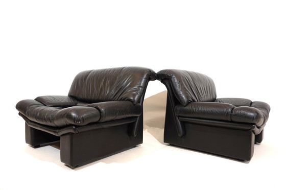 Image 1 of Nicoletti Salotti Ambassador leather armchair set of 2 for Avanti